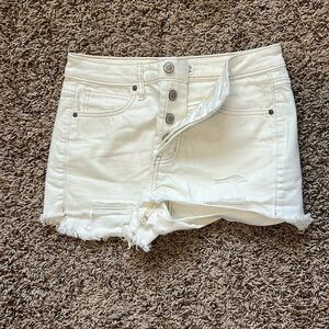 Buckle vintage high rise jean shorts